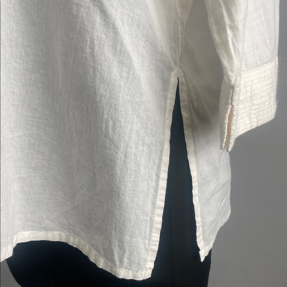 Anokhi White Women's Tunic Top 100% Cotton - Picture 5 of 8